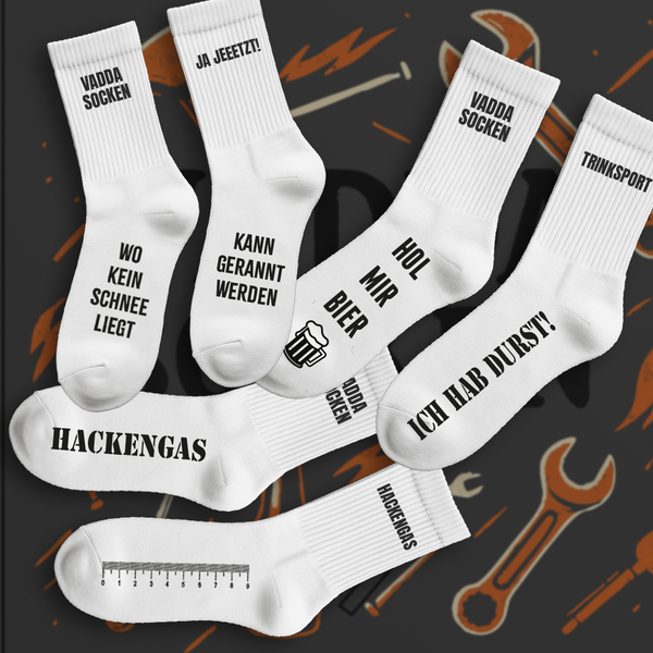 Die "Vadda" Socken - 3 Designs